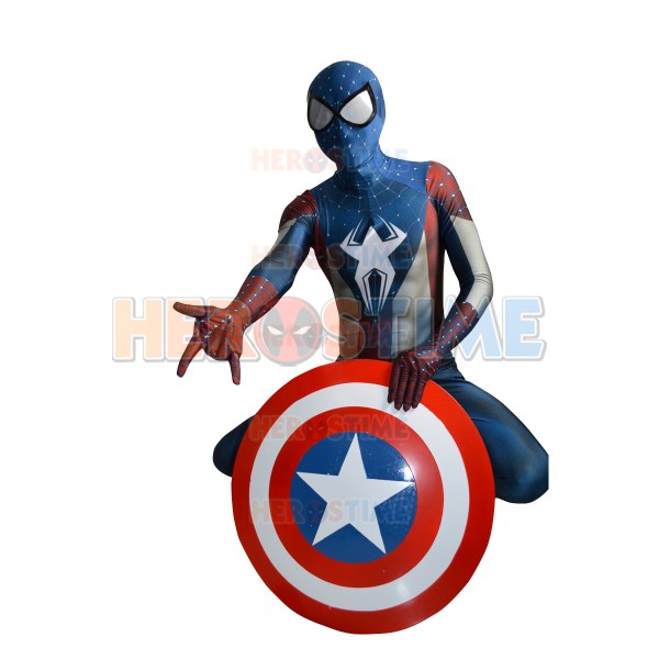 #128 Marvel Team-up Spider-man & Captain America, NM, Cool Photo Cover!